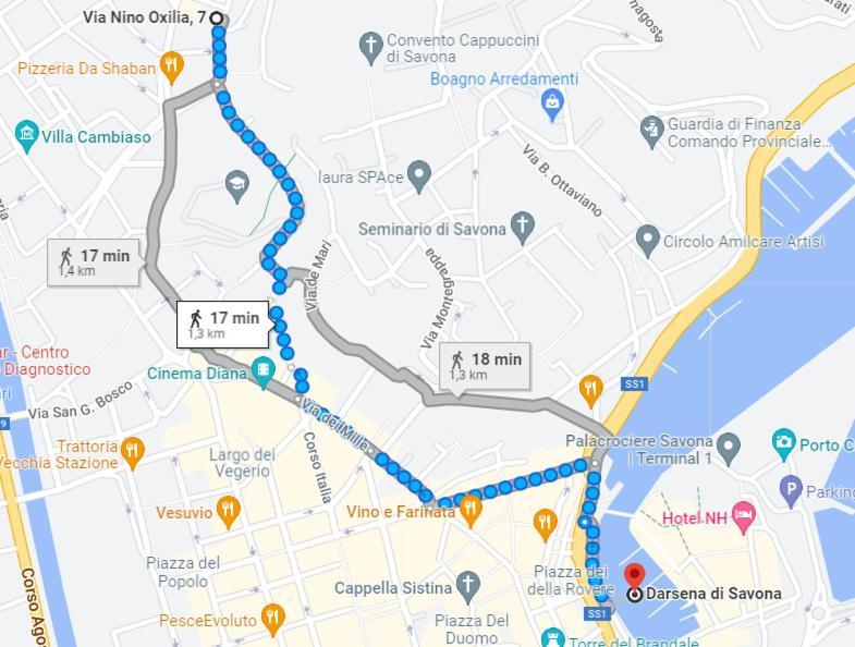 Appartamento Con Ac-Wi-Fi- Centro A 7 Min 사보나 외부 사진